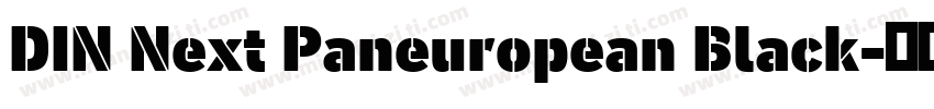 DIN Next Paneuropean Black字体转换